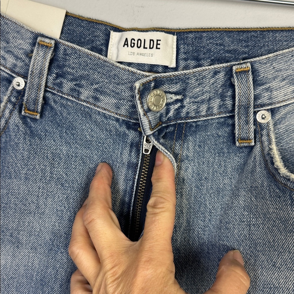 NEW Agolde Vintage Flare High Rise Jeans in Clamor 30 Organic Cotton Made in USA - Picture 11 of 16